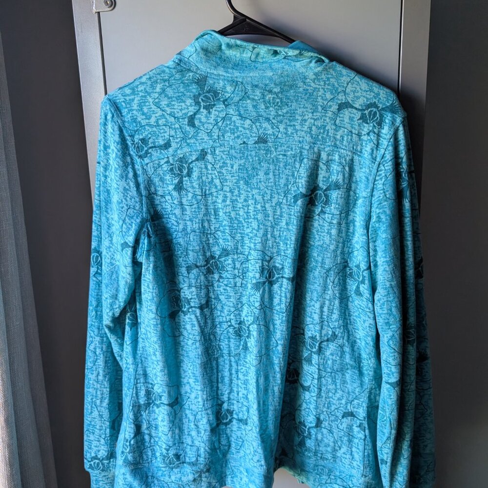 Merrell Lightweight Blue/Aqua Full Zip Jacket (Op… - image 3